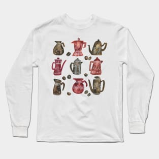 Coffee Pots Long Sleeve T-Shirt